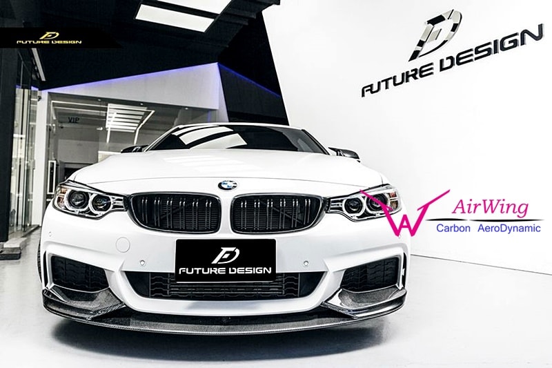 F32 F33 F36 - Performance style Carbon Front Lip Spoiler 03